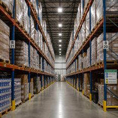 Illustration for warehouse, storehouse, storeroom