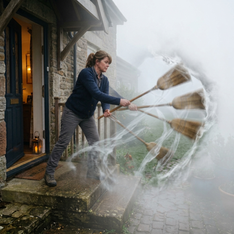 Encoding image for broom + -a
