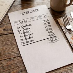 Illustration for check, bill