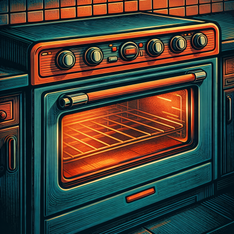 Illustration for oven