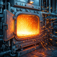 Illustration for furnace, kiln
