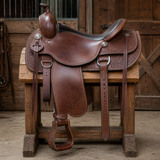 Illustration for saddle, tack