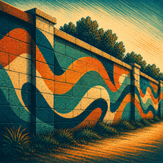Encoding image for mural + -o