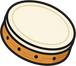 Icon for pandero — frame drum