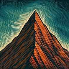 Illustration for peak, summit, high point
