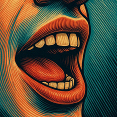 Illustration for mouth, trap