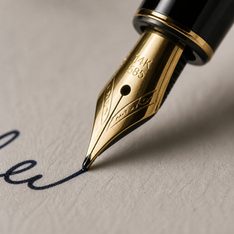Illustration for fountain pen, pen