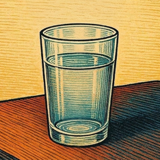Illustration for glass, tumbler, cup